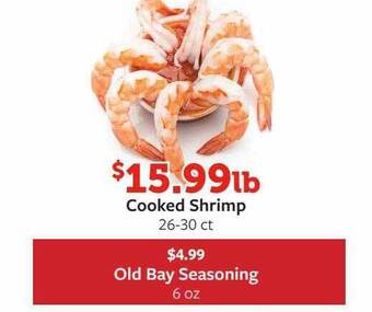 Fareway Cooked shrimp offer