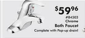 Valu Home Centers Bath faucet offer