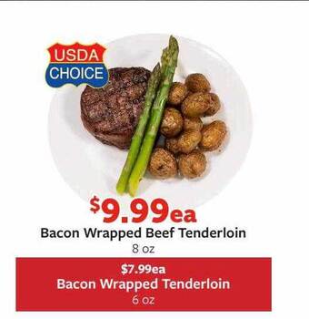 Fareway Bacon wrapped beef tenderloin offer