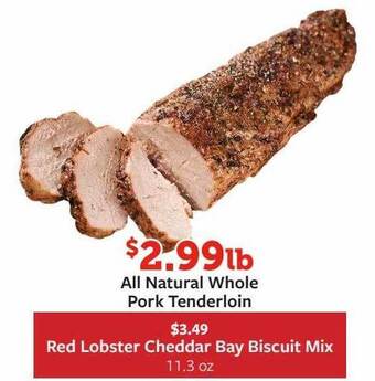 Fareway All natural whole pork tenderloin offer