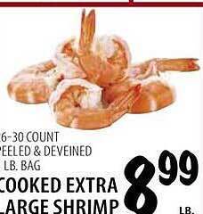 Karns Cooked extra large shrimp offer