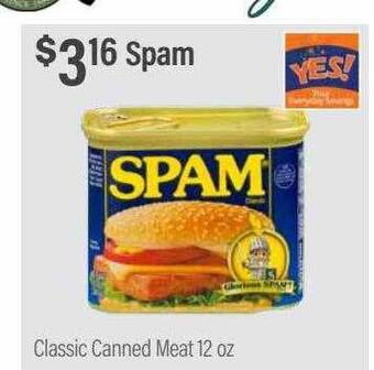 Commissary Spam classic canned meat offer