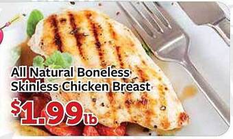 Fareway All natural boneless skinless chicken breast offer