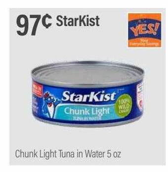 Commissary Starkist chunk light tuna in water offer