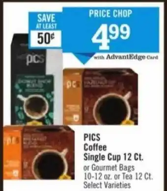 Price Chopper Pics coffee single cup 12ct offer