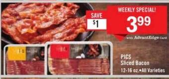 Price Chopper Pics sliced bacon offer