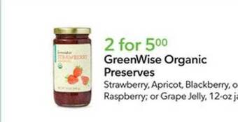 Publix Greenwise organic preserves offer