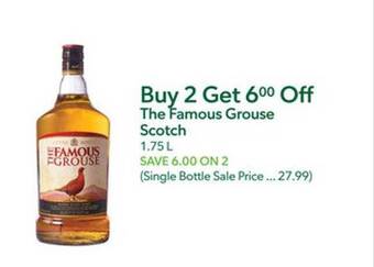 Publix The famous grouse scotch offer