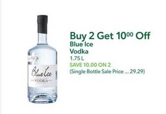 Publix Blue ice vodka offer