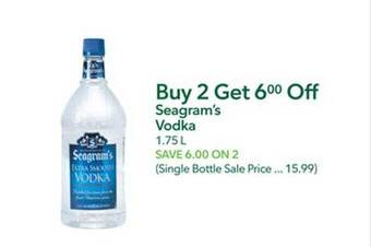 Publix Seagram's vodka offer