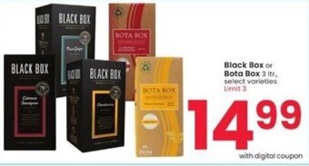 Albertsons Black Box or Bota Box 3 ltr. offer