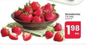 Albertsons Strawberries 1 lb. pkg. offer