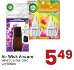 Albertsons Air Wick Aircare offer