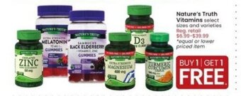 Albertsons Nature's Truth Vitamins offer