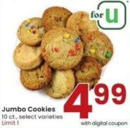 Albertsons Jumbo Cookies 10 ct offer