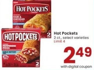Albertsons Hot Pockets 2 ct offer