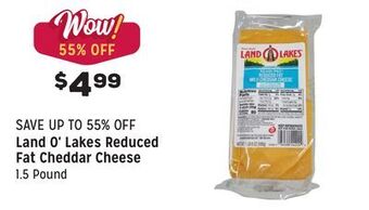 Grocery Outlet Reduced fat cheddar cheese offer