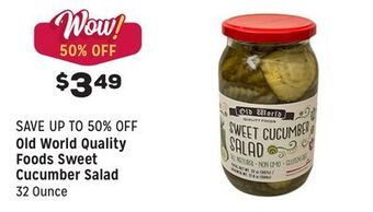 Grocery Outlet Sweet cucumber salad offer