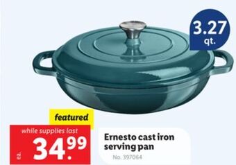 Lidl Ernesto cast iron serving pan offer
