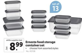 Lidl Ernesto food storage container set offer