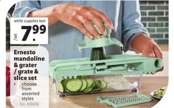Lidl Ernesto mandoline & grater/grate & slice set offer