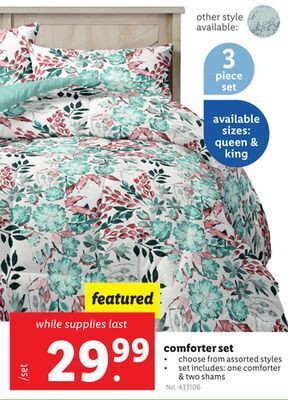 Lidl Comforter set offer