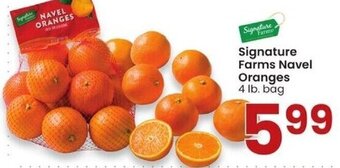 Albertsons Signature Farms Navel Oranges 4 lb. bag offer