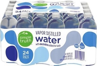 Kroger Simple truth vapor distilled water offer