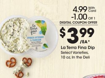 Kroger La terra fina dip offer