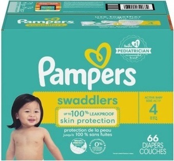 Kroger Pampers swaddlers or baby dry diapers offer