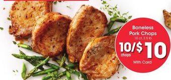 Kroger Boneless pork chops offer