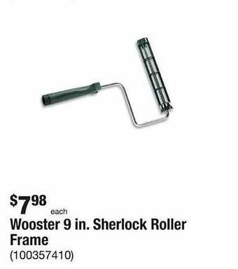 The Home Depot Wooster 9 in. sherlock roller frame offer