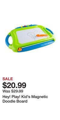Kohl's Hey! play! kid's magnetic doodle board offer