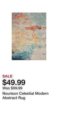 Kohl's Nourison celestial modern abstract rug offer