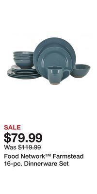 Kohl's Food network™ farmstead 16-pc. dinnerware set offer