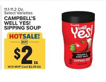 Food Lion Campbell's well yes! sipping soup offer