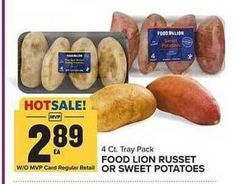 Food Lion Food lion russet or sweet potatoes offer