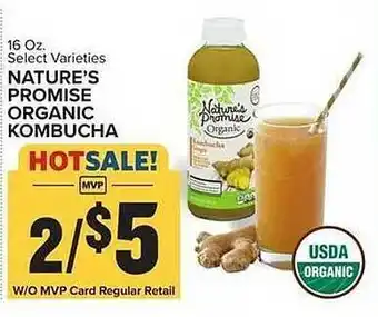 Food Lion Nature's promise organic kombucha offer