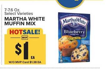 Food Lion Martha white muffin mix offer