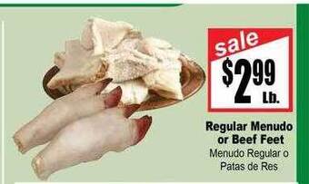 Rancho Markets Regular menudo or beef feet offer