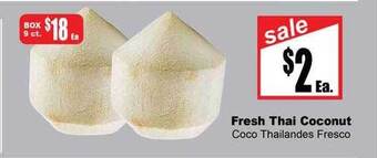 Rancho Markets Fresh thai coconut offer