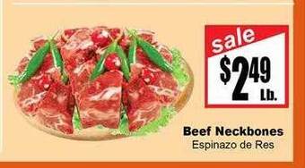 Rancho Markets Beef neckbones offer
