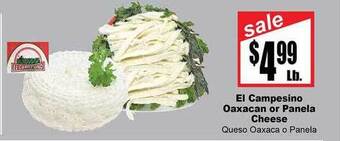 Rancho Markets El campesino oaxacan or panela cheese offer