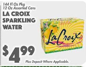The Food Emporium La croix sparkling water offer