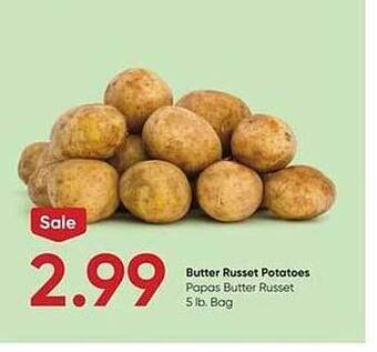 Stater Bros Butter russet potatoes offer