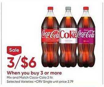 Stater Bros Mix and match coca-cola offer