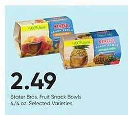 Stater Bros Stater bros, fruit snack bowls offer