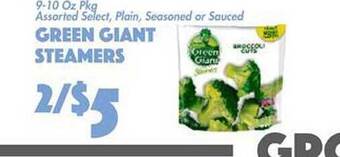 The Food Emporium Green giant steamers offer