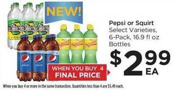 Food 4 Less Pepsi or squirt offer