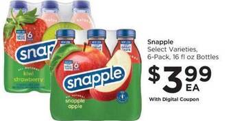 Food 4 Less Snapple offer